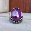 925 Ayar Gümüş Ametist Taşlı Erkek Yüzük 12 925 ayar gumus ametist zirkon tasli erkek yuzuk 0467964003627178