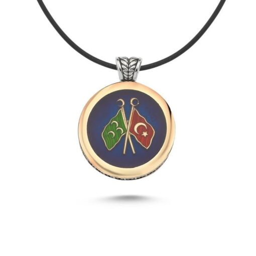 Osmanlı Sancağı Erkek Gümüş Kolye
