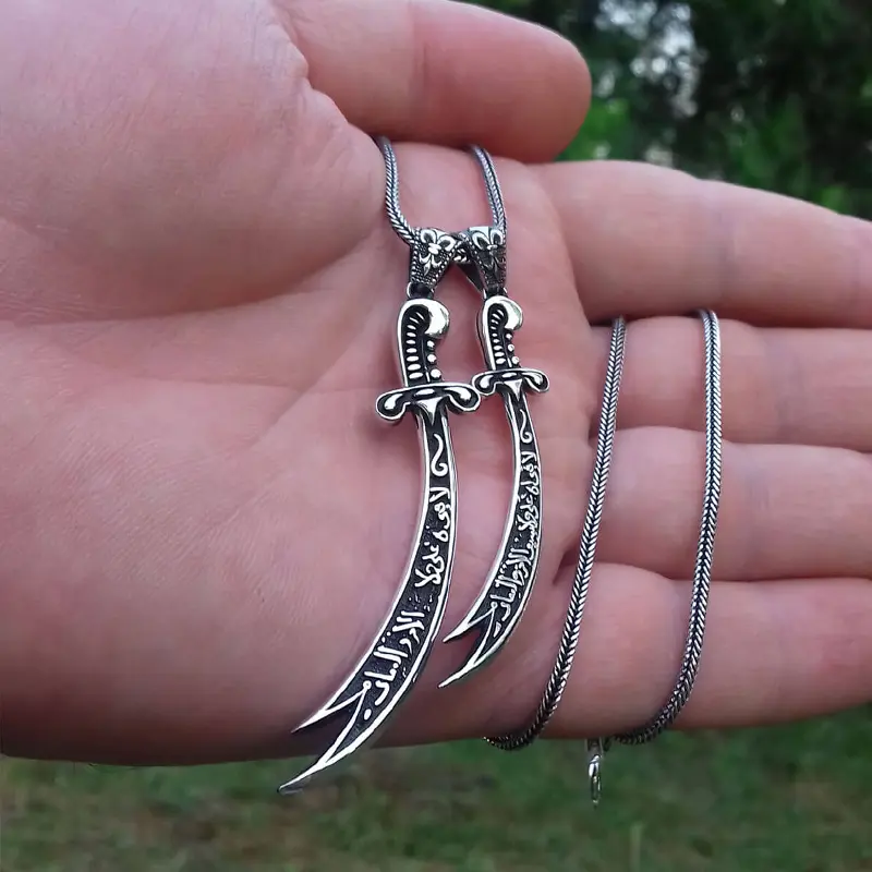 Hz. Ali Kılıcı Zülfikar Gümüş Kolye 2 Hz. Ali Kılıcı Zülfikar Gümüş Kolye - Görsel 2