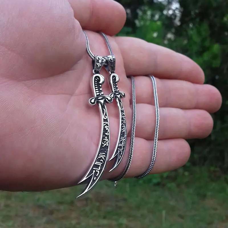 Hz. Ali Kılıcı Zülfikar Gümüş Kolye 6 Hz. Ali Kılıcı Zülfikar Gümüş Kolye - Görsel 6