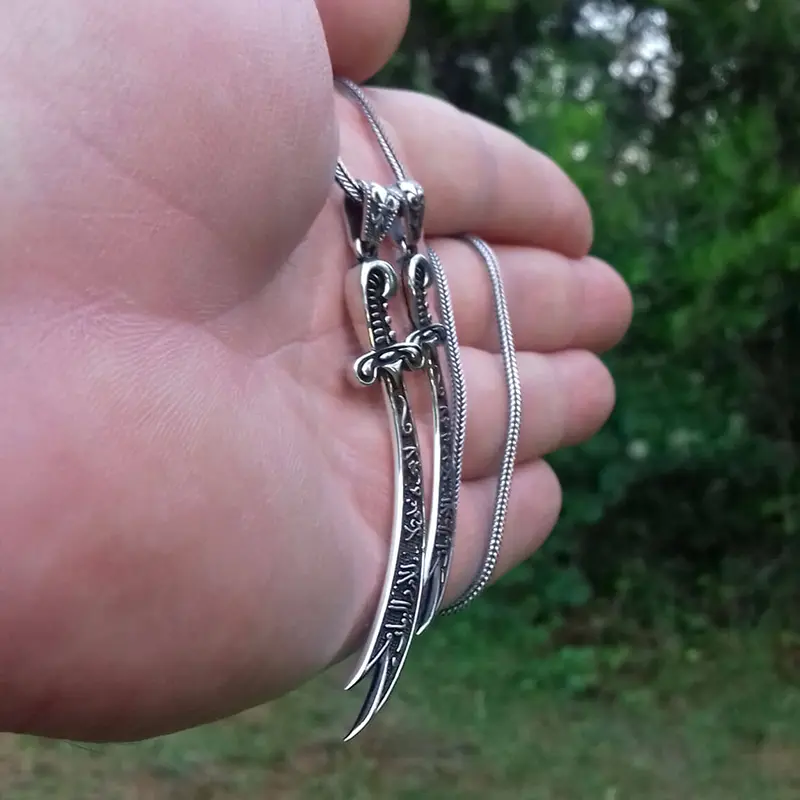 Hz. Ali Kılıcı Zülfikar Gümüş Kolye 5 Hz. Ali Kılıcı Zülfikar Gümüş Kolye - Görsel 5