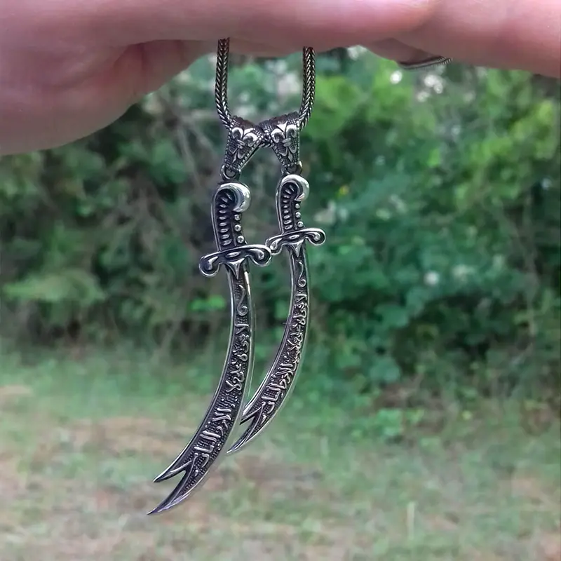 Hz. Ali Kılıcı Zülfikar Gümüş Kolye 4 Hz. Ali Kılıcı Zülfikar Gümüş Kolye - Görsel 4