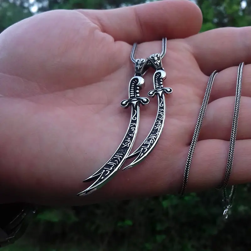 Hz. Ali Kılıcı Zülfikar Gümüş Kolye 3 Hz. Ali Kılıcı Zülfikar Gümüş Kolye - Görsel 3